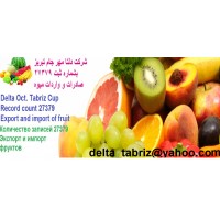 Company Delta مهرجام, Tabriz, Iran, No. registration 27379(export and import of fruit and nuts)