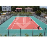 Construction of zero to one hundred hard court tennis courts