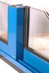 باب ونافذة زجاجیة مزدوجة الألومنیوم