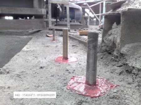 Planting a variety of rebar, etc. bolt and rod(انکر chemical) from Size 8 to 32 – install roll balet ...