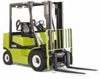 The sale of forklifts Clark gas 3 ton