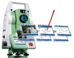 Camera mapping, total Station Leica