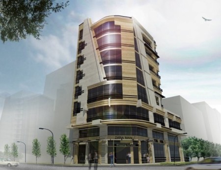 The design of the facade and obtaining approval by the municipality