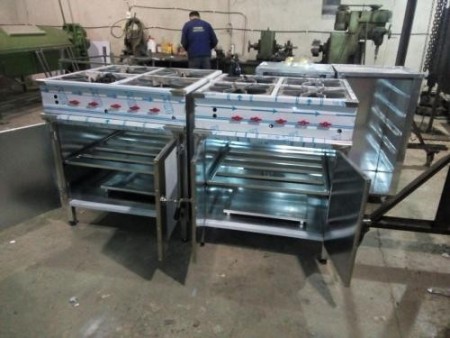 Design and manufacture of equipment for hot and cold kitchen, industrial