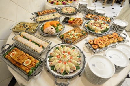 The preparation of food, celebrations, birthday and اردور luxury parties
