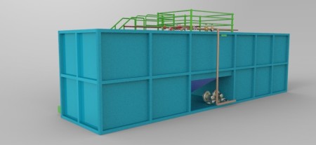 Design and construction of water desalination, industrial