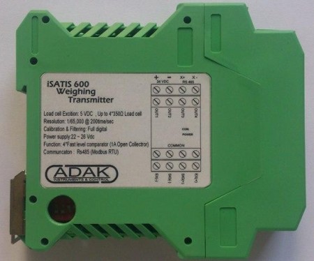 MODBUS RS485 weight and weighing transmitter