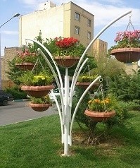 ساخت انواع گلدان های شهری و تزئینی