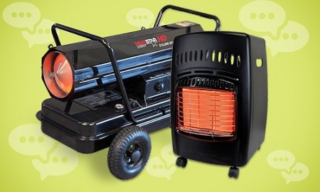 The best price and types of gas and diesel heaters