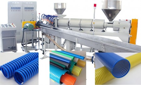 خط تولید لوله خرطومی PVC