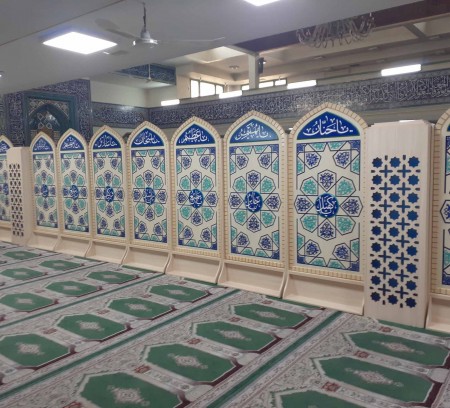 قواطع المساجد ، أنواع حواجز المساجد الجاهزة