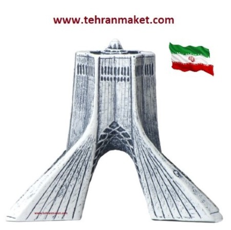 Types of decorative replicas and metal towers symbolizing countries in Tehran Replica