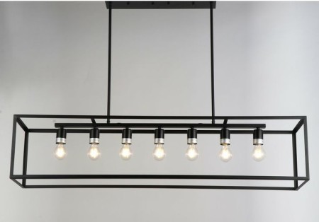 Modern and sporty chandeliers produced with profile material and wood