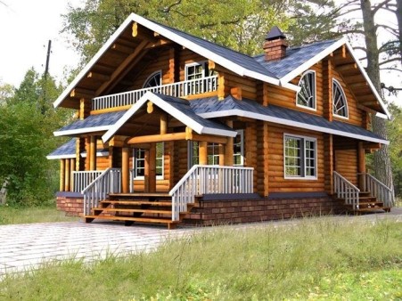 Construction of various types of prefabricated wooden houses and wooden pavilion ...