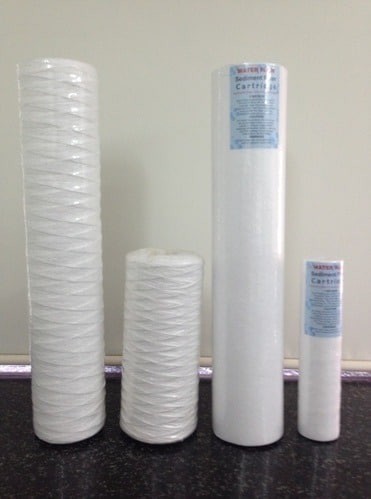 Cotton filter, cartridge, polypropylene, spun fibers for water purification