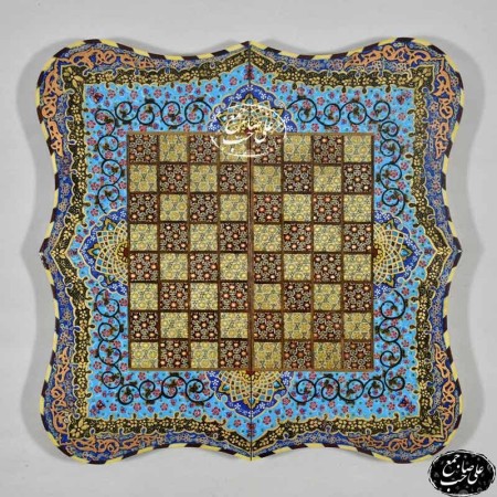 Isfahan inlay and shell backgammon board