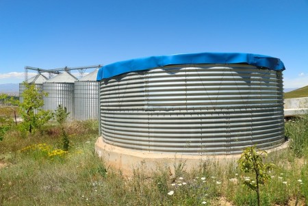 Construction of prefabricated water tanks of Pars Turk Silo Company