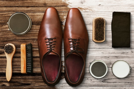 All kinds of shoe wax and leather clothes