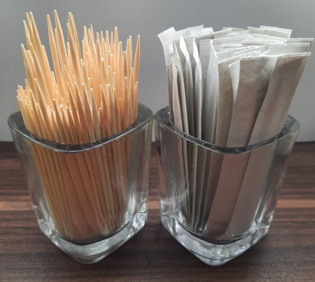 Covered toothpick for single person