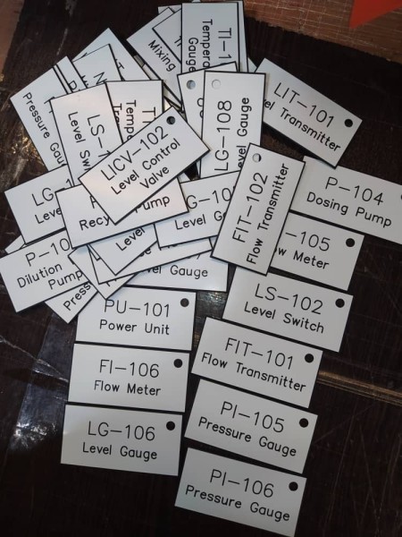 Electrical panel pantograph plate and label (cheap and fast delivery)