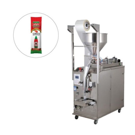 10 to 100 gram thick liquid sachet machine, Backseal S6, Araztec, for packing thick materials with s ...