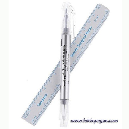 Double-headed surgical marker in sterile and non-sterile packaging