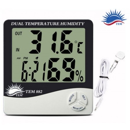 Maximum and minimum thermometer and hygrometer, TEM-882