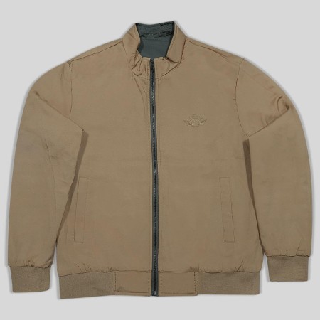 Double-sided jacket with plain linen design 120126-1
