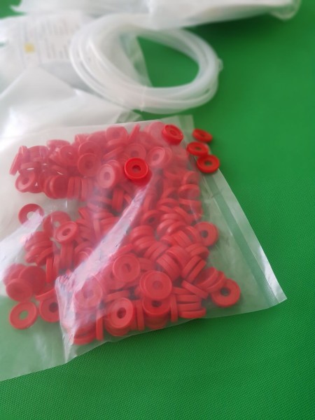 Silicone gasket and tube
