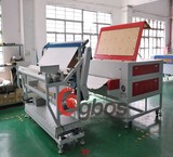 Cutting machine and laser engraving fabric leather
