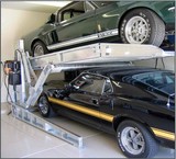 A variety of systems, lift and car on