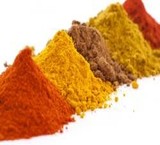 Modern mixed spices and basic spices in bulk and packaging