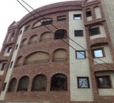 The sale of the brick facade of the building