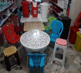 Table and chairs and buckets and plastic pots to the factory price