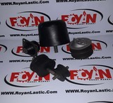 Rubber bumpers with a square anti-wear cap nr nr
