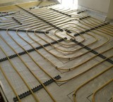 Design of floor heating with the software looped code and AutoCAD