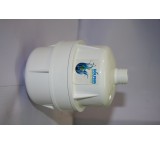 Shower water purifier with compressed carbon