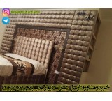 Fabric wall covering, leather touch wall