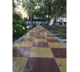Polymer concrete paving - Vibrating mosaic