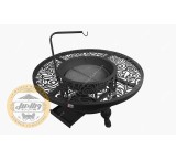Gas charcoal fire pit