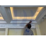 Throat plastering of the ceiling - polyurethane prefabricated tool