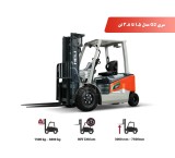 G2 series electric forklift with a capacity of 1.5 to 3.8 tons