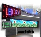 Sale displays of modern LED and equipment (caption)