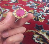 فروش فوق العاده و فوری انگشتر عتیقه یاقوت