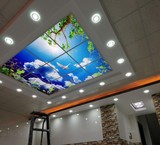 The window and roof, sky, virtual