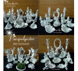 Seven raw polyester trays