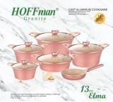 Service of 13 pieces of Hoffman pots