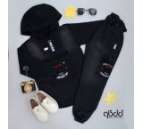 New York Charcoal Jeans Hoodie