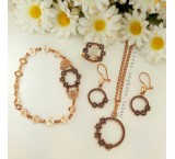 Blooming copper service with margarite stone