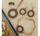 Copper ball set with margarite stone